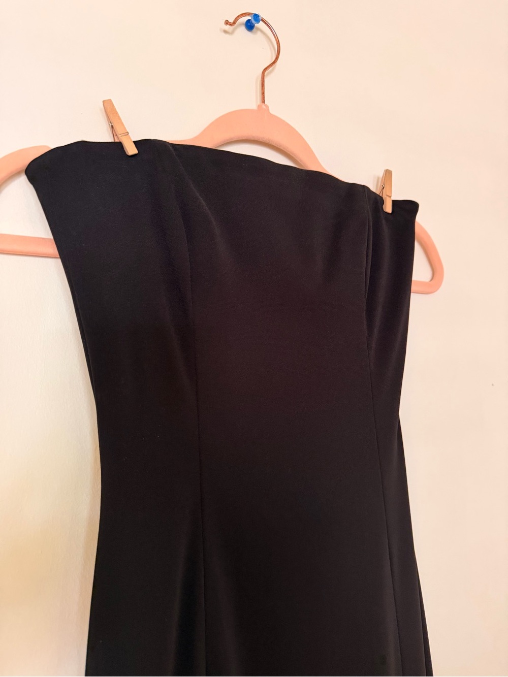 90’s Vintage Classic Black Strapless Women’s Dress - Midi